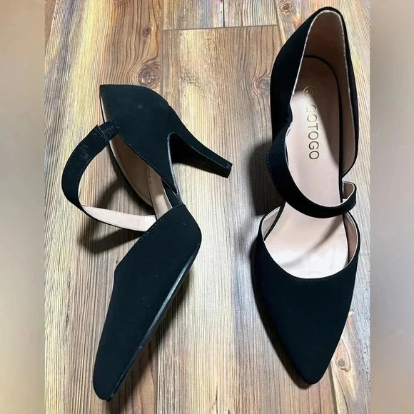 GOTOGO Women's Closed Toe Heel Pumps Size 10 - Picture 2 of 2